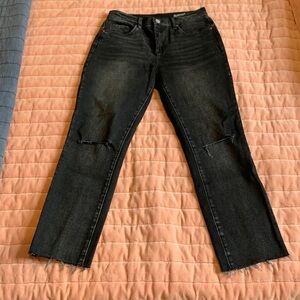Blank nyc madison high rise crop. Distressed jeans denim size 27